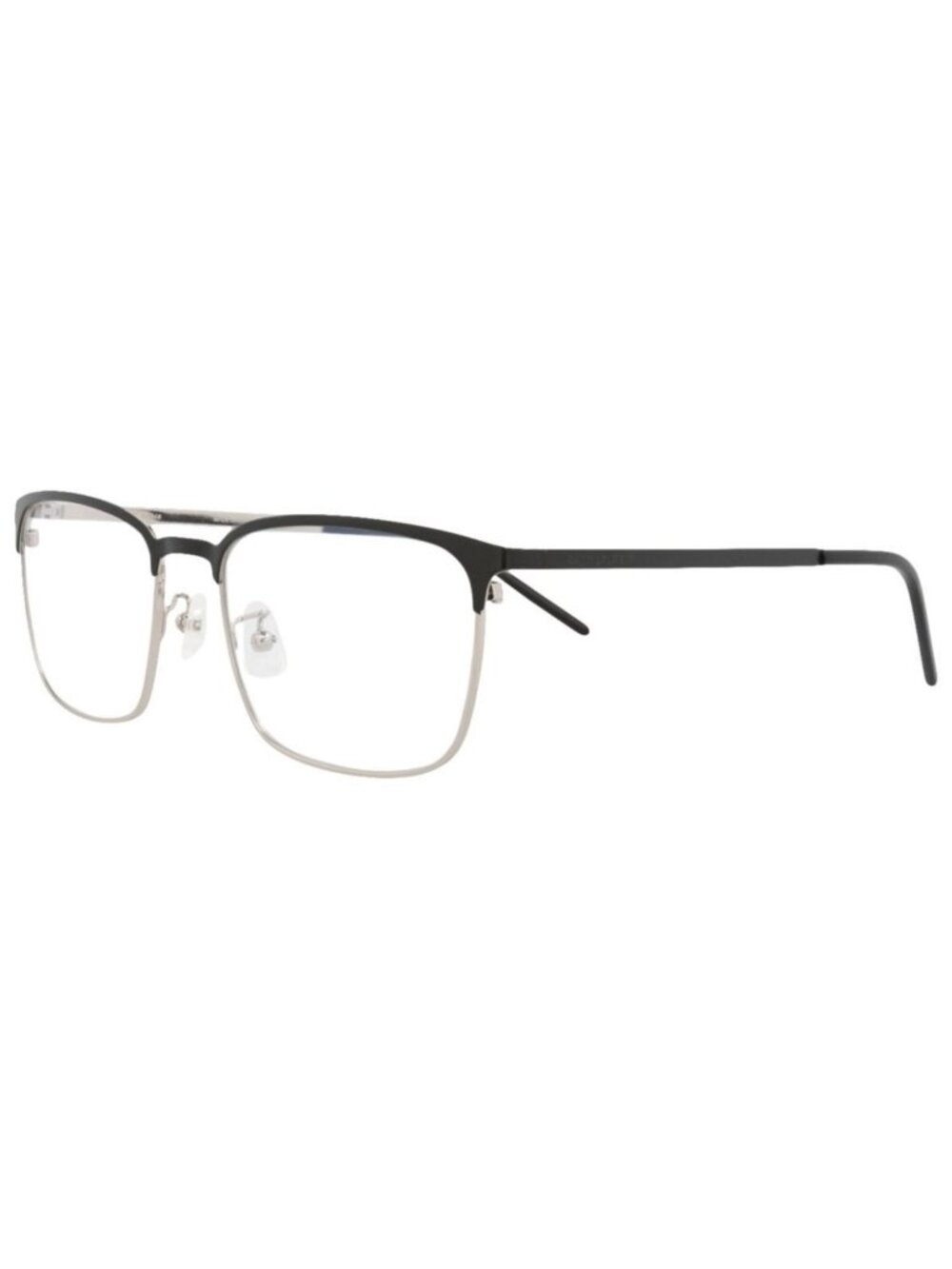 New Saint Laurent Mens Square/Rectangle Black Black Transparent Fashion Designer